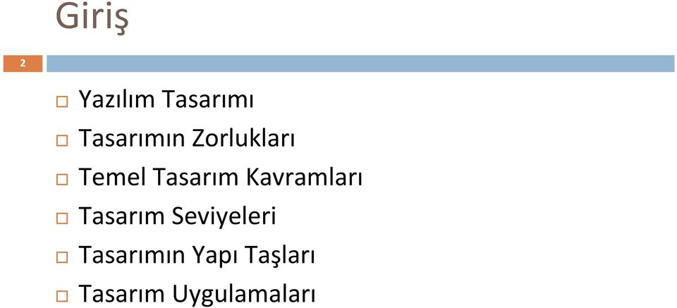 Tasarım Kavramları Tasarım