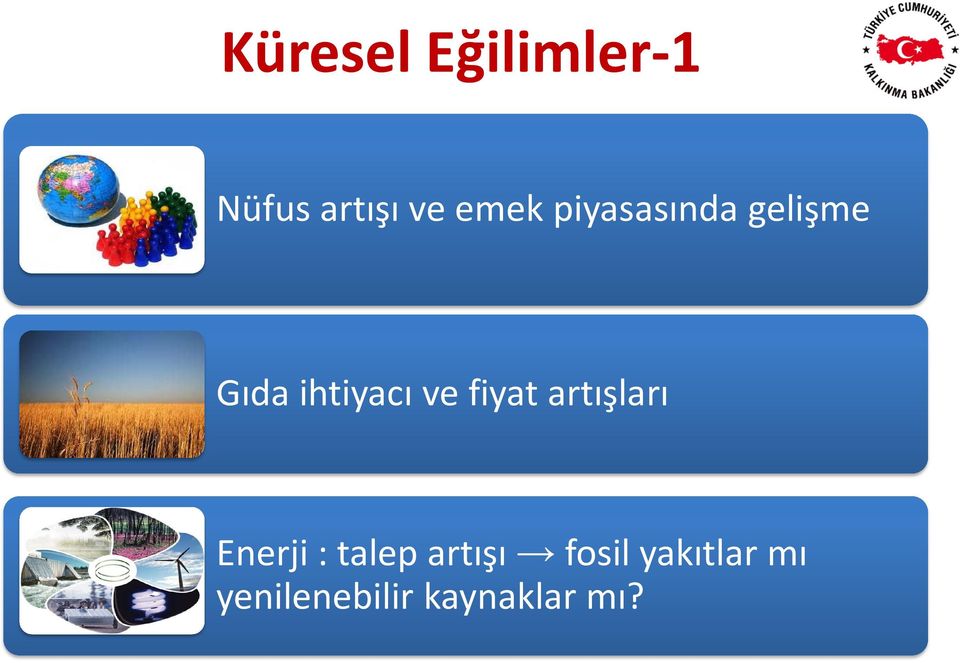 fiyat artışları Enerji : talep artışı