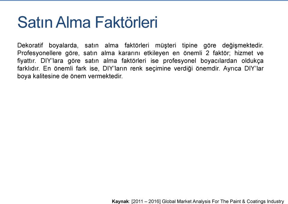 Profesyonellere göre, satın alma kararını etkileyen en önemli 2 faktör; hizmet ve fiyattır.