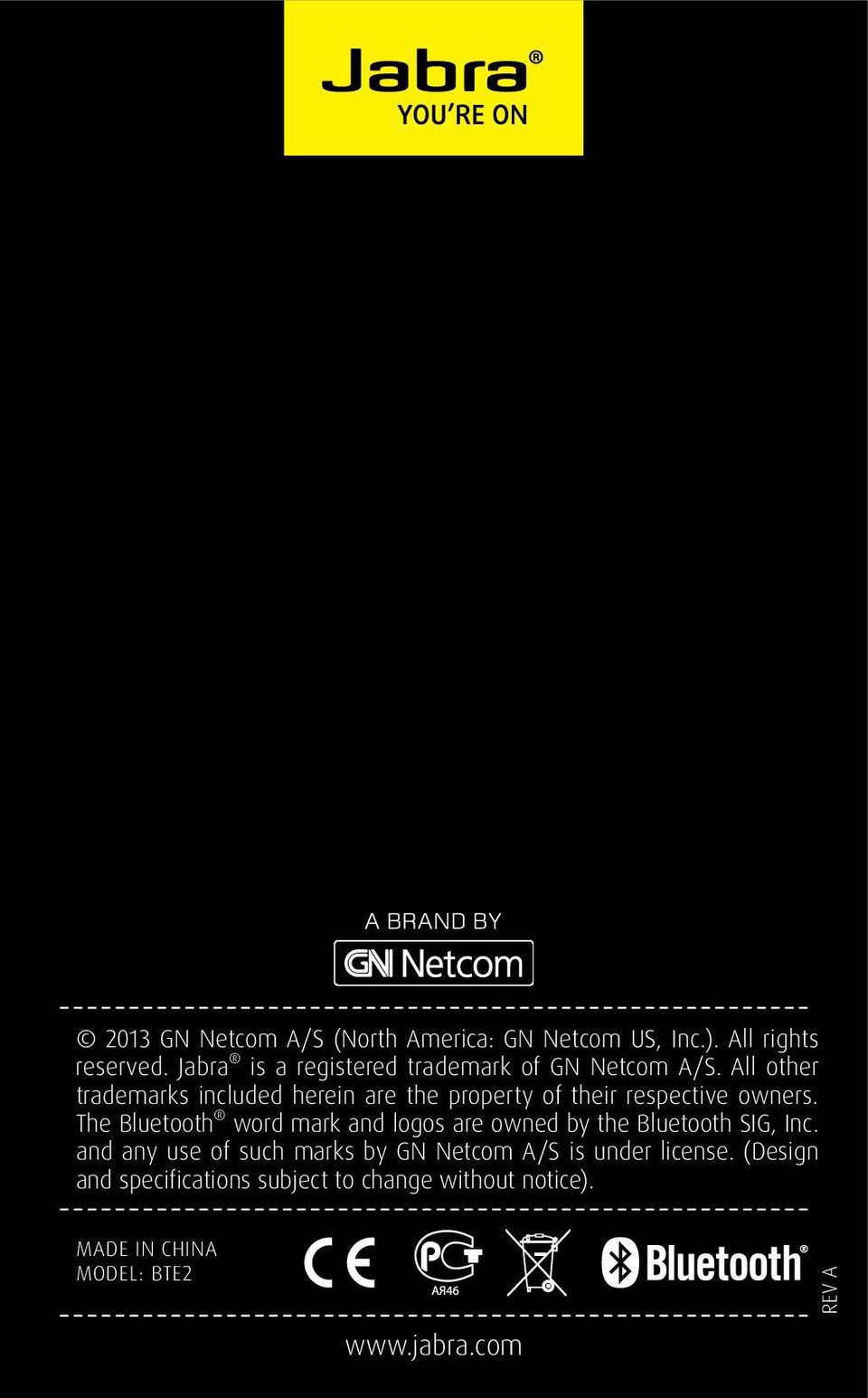 All other trademarks included herein are the property of their respective owners.