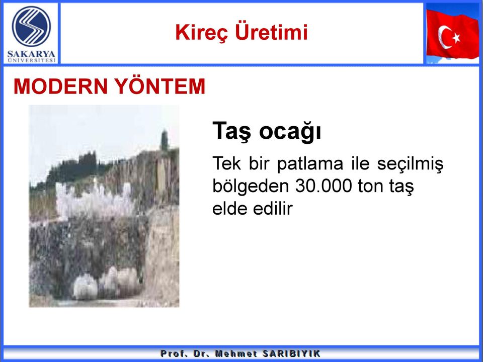 patlama ile seçilmiş