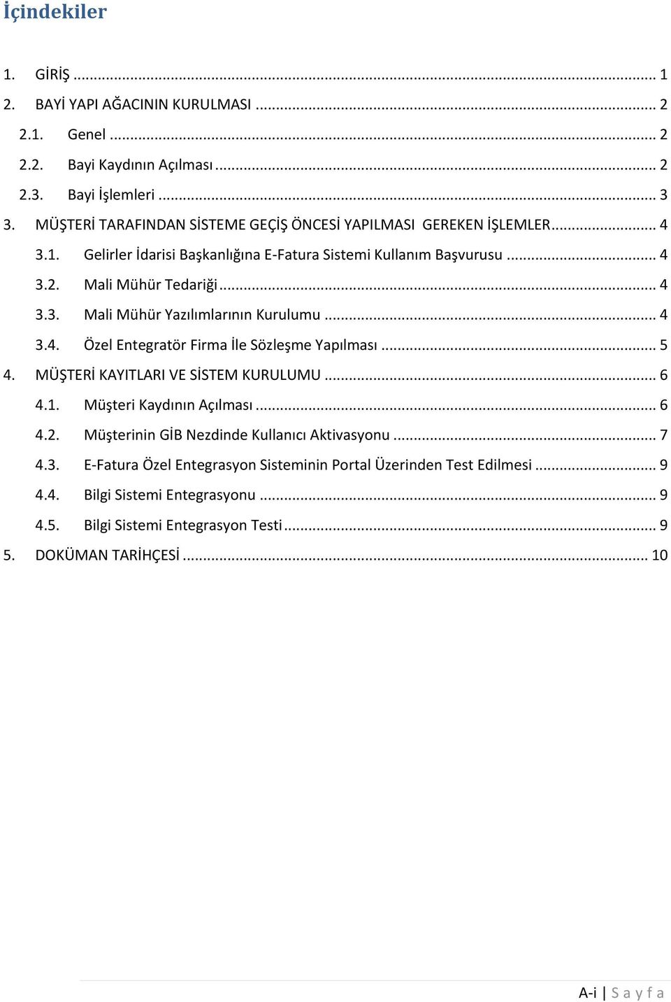 .. 4 3.4. Özel Entegratör Firma İle Sözleşme Yapılması... 5 4. MÜŞTERİ KAYITLARI VE SİSTEM KURULUMU... 6 4.1. Müşteri Kaydının Açılması... 6 4.2.