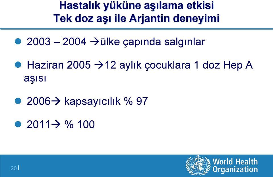 salgınlar Haziran 2005 12 aylık çocuklara 1