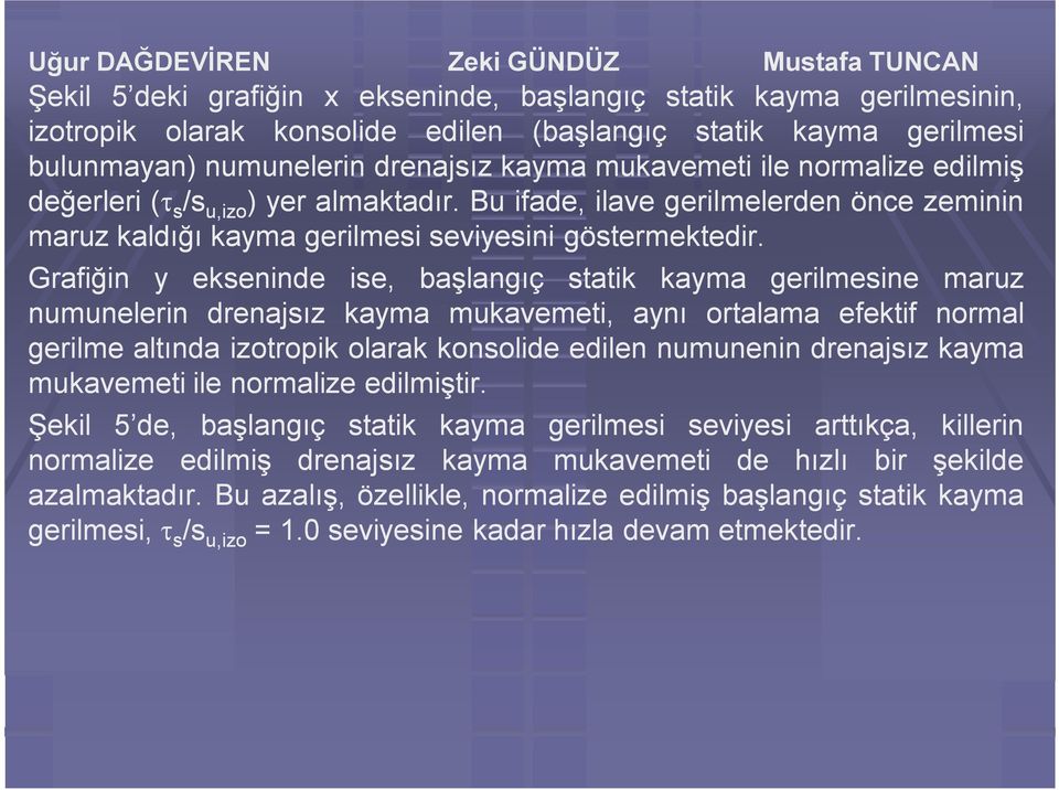 Bu ifade, ilave gerilmelerden önce zeminin maruz kaldığı kayma gerilmesi seviyesini göstermektedir.