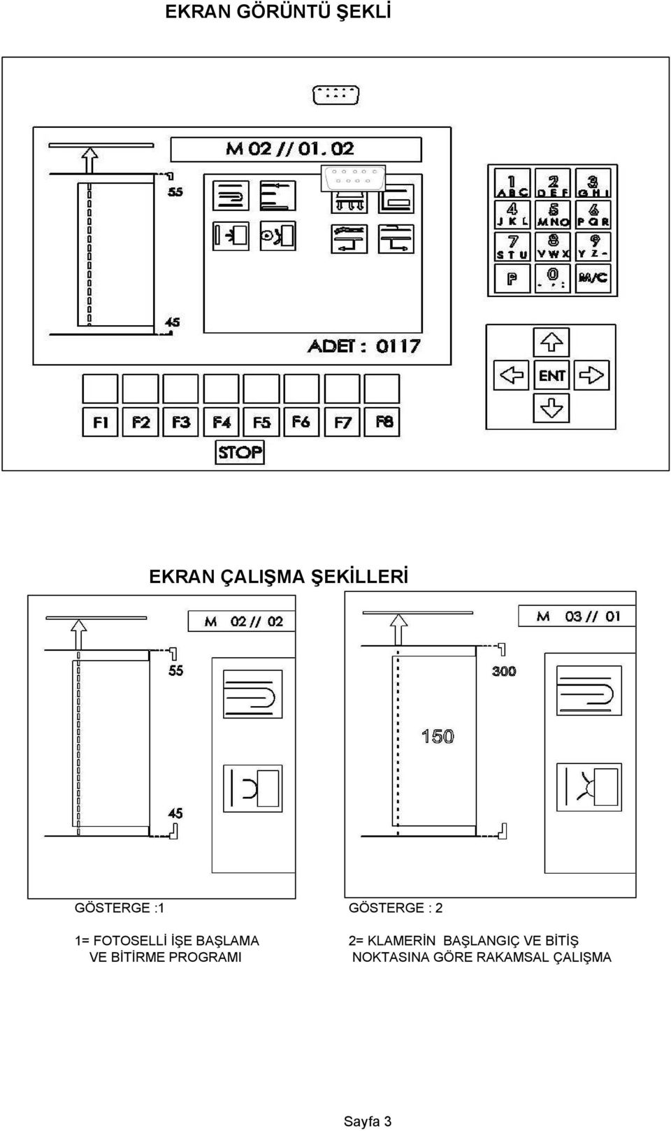 BAŞLAMA 2= KLAMERİN BAŞLANGIÇ VE BİTİŞ VE