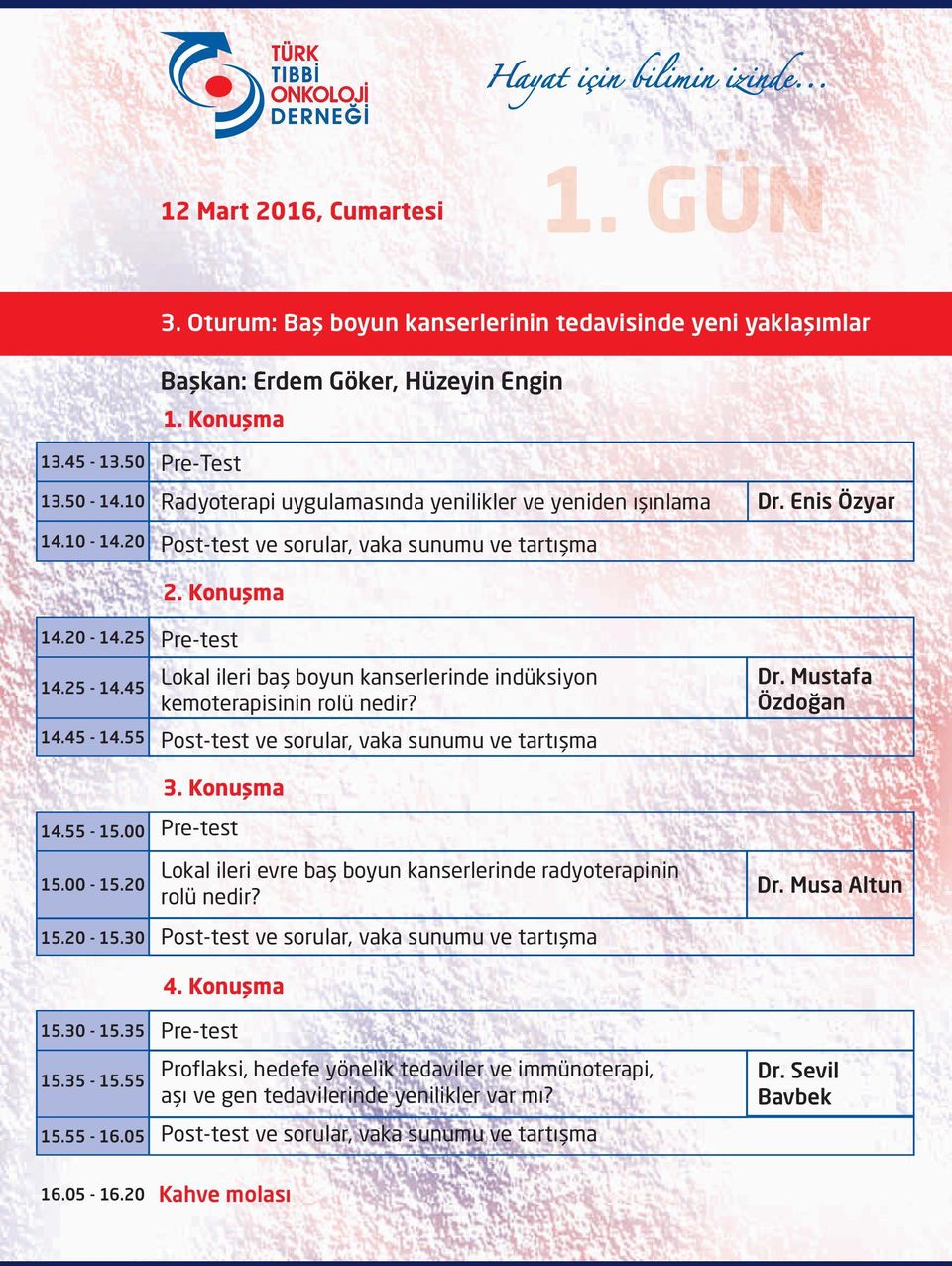 05 Pre-Test Radyoterapi uygulamasında yenilikler ve yeniden ışınlama Lokal ileri baş boyun kanserlerinde indüksiyon kemoterapisinin rolü nedir?