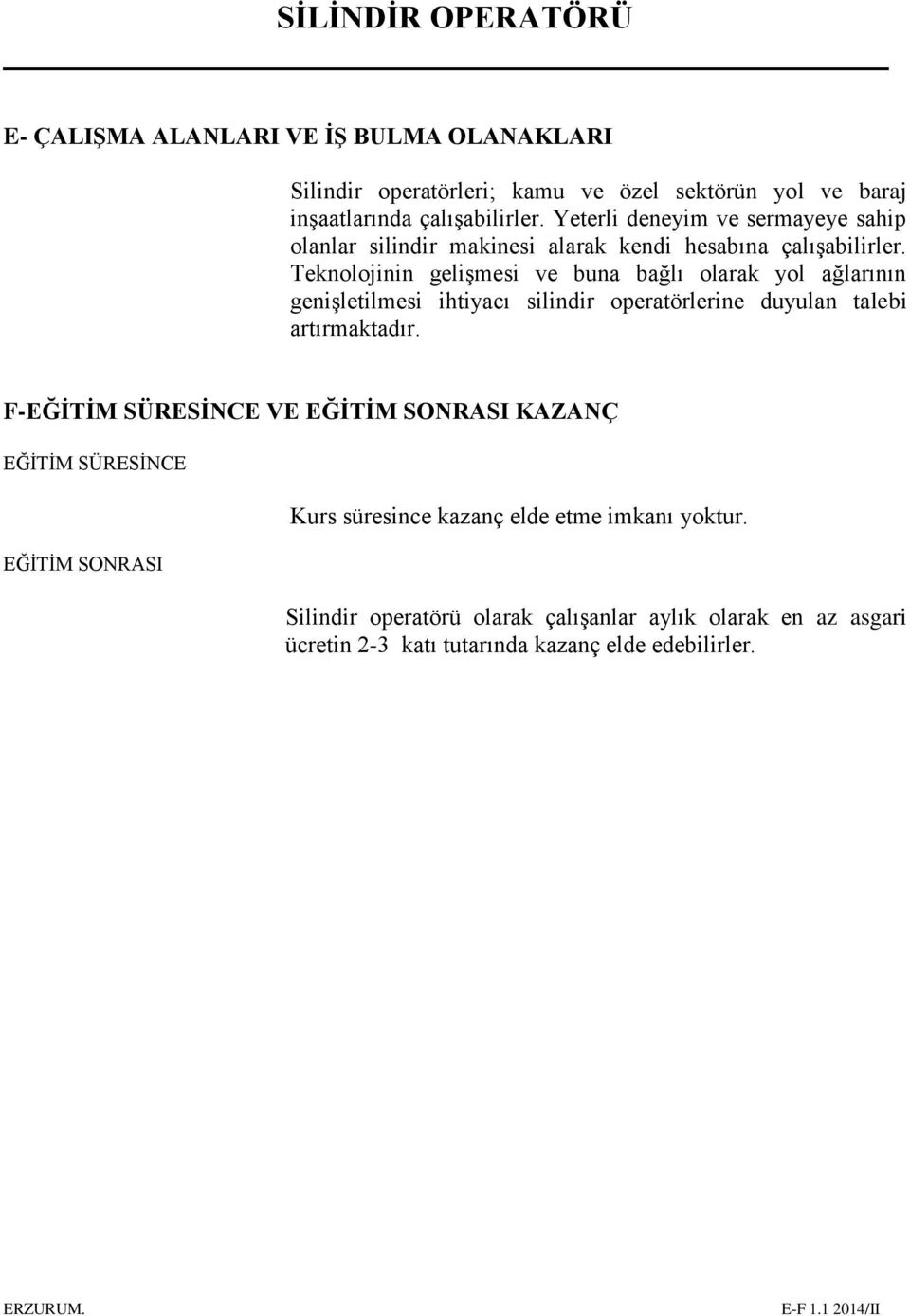 Teknolojinin gelişmesi ve buna bağlı olarak yol ağlarının genişletilmesi ihtiyacı silindir operatörlerine duyulan talebi artırmaktadır.