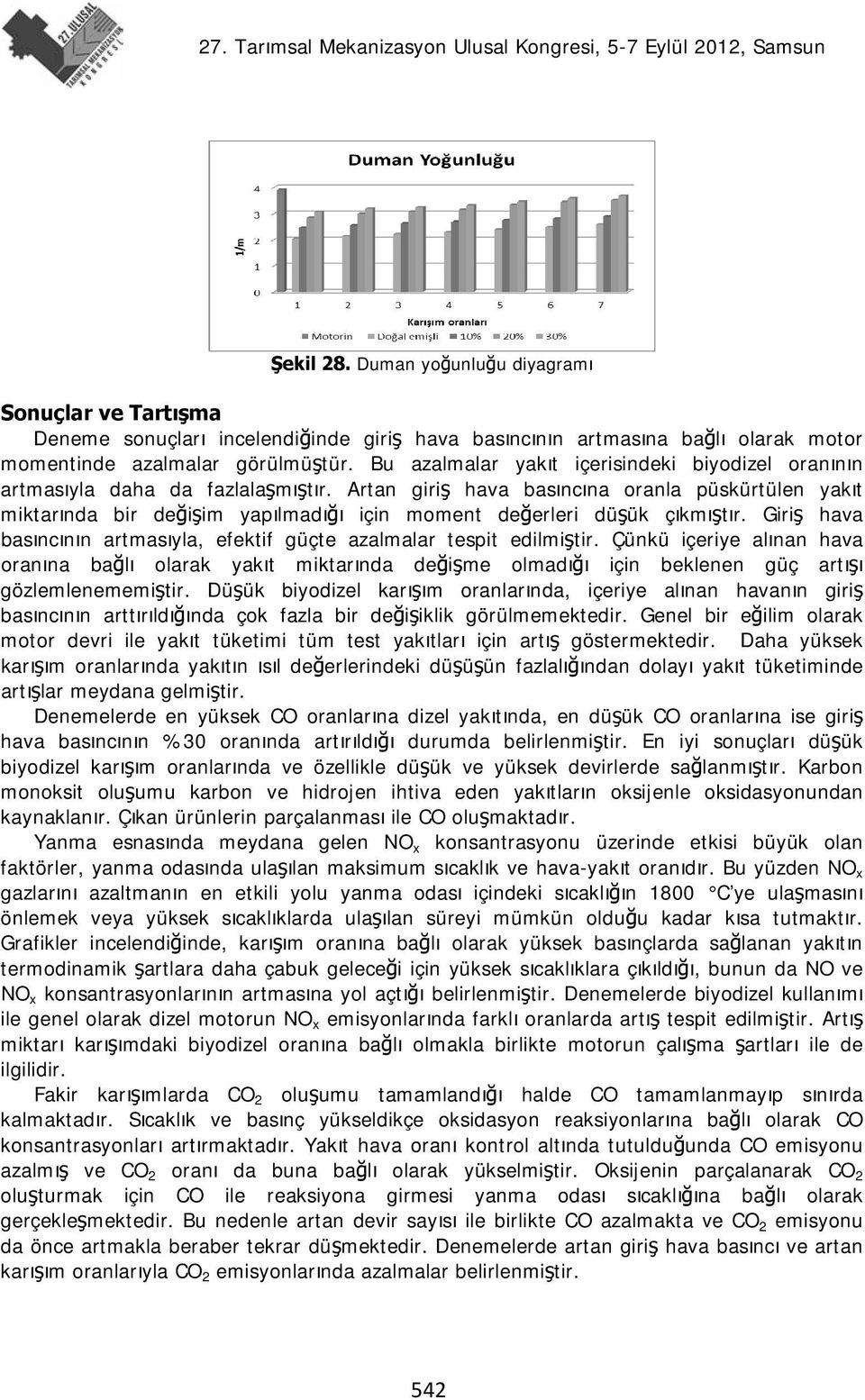 Artan giriş hava basıncına oranla püskürtülen yakıt miktarında bir değişim yapılmadığı için moment değerleri düşük çıkmıştır.