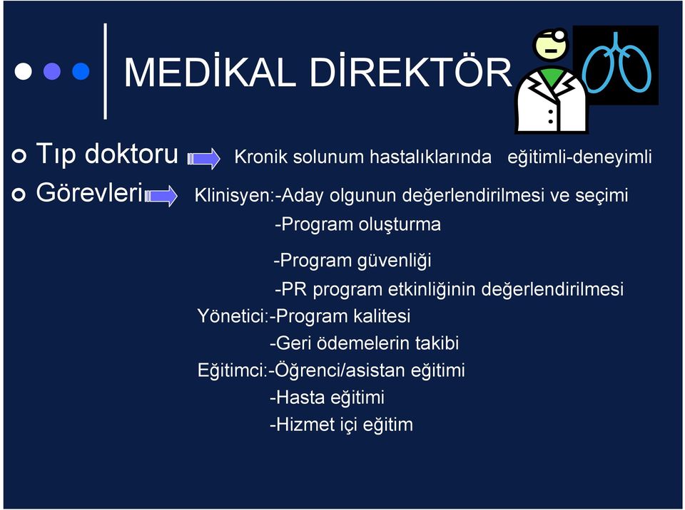 -Program güvenliği -PR program etkinliğinin değerlendirilmesi Yönetici:-Program