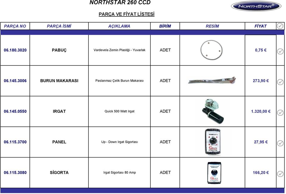 0550 IRGAT Quick 500 Watt Irgat 1.320,00 06.115.