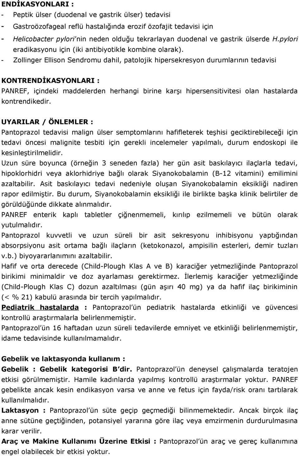 PANREF 40 mg ENTERİK KAPLI TABLET - PDF Free Download