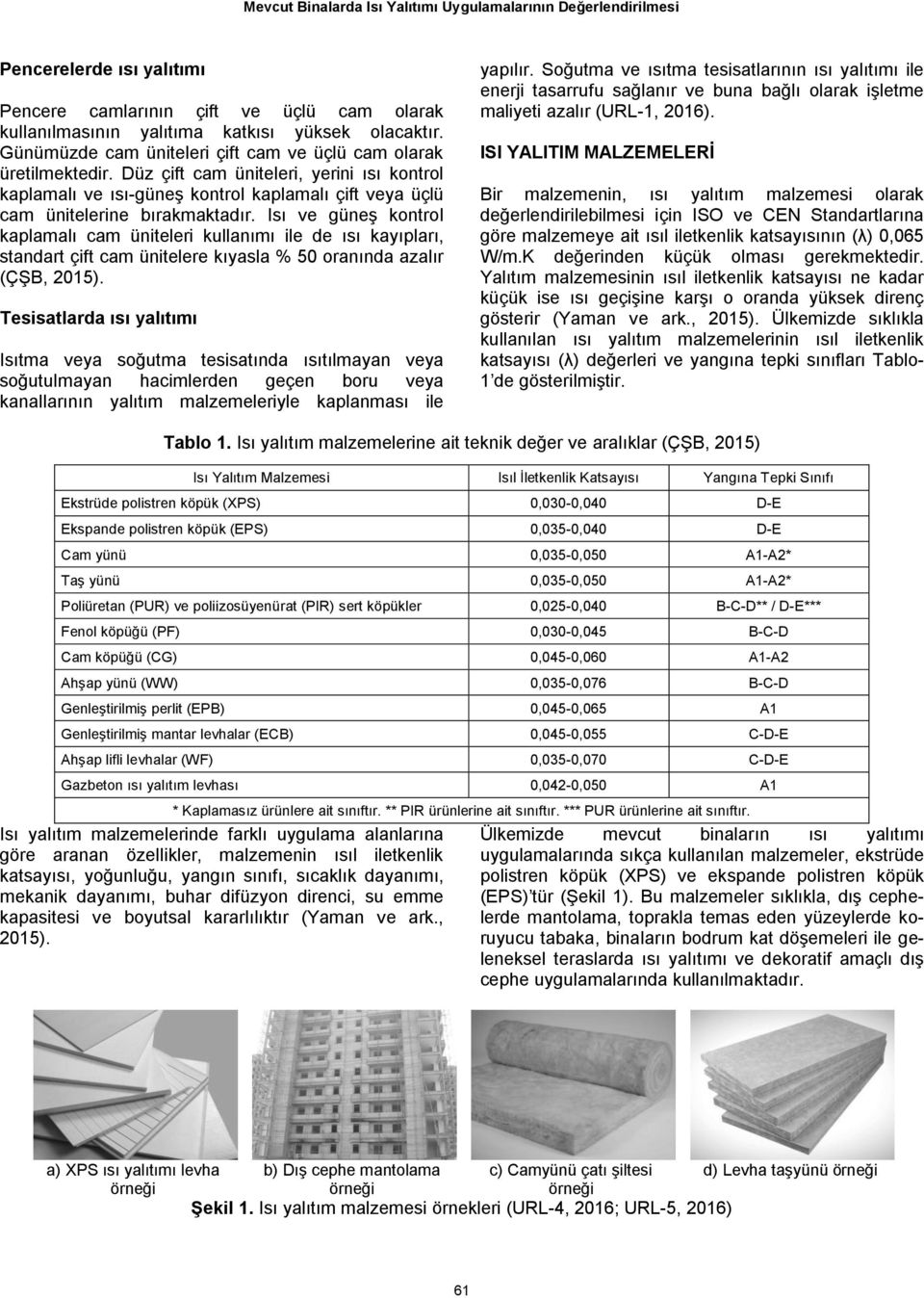 Isı ve güneş kontrol kaplamalı cam üniteleri kullanımı ile de ısı kayıpları, standart çift cam ünitelere kıyasla % 50 oranında azalır (ÇŞB, 2015).