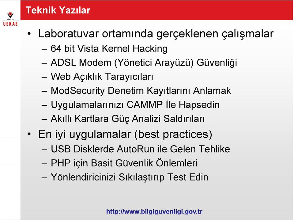 Uygulamalarınızı CAMMP İle Hapsedin Akıllı Kartlara Güç Analizi Saldırıları En iyi uygulamalar (best