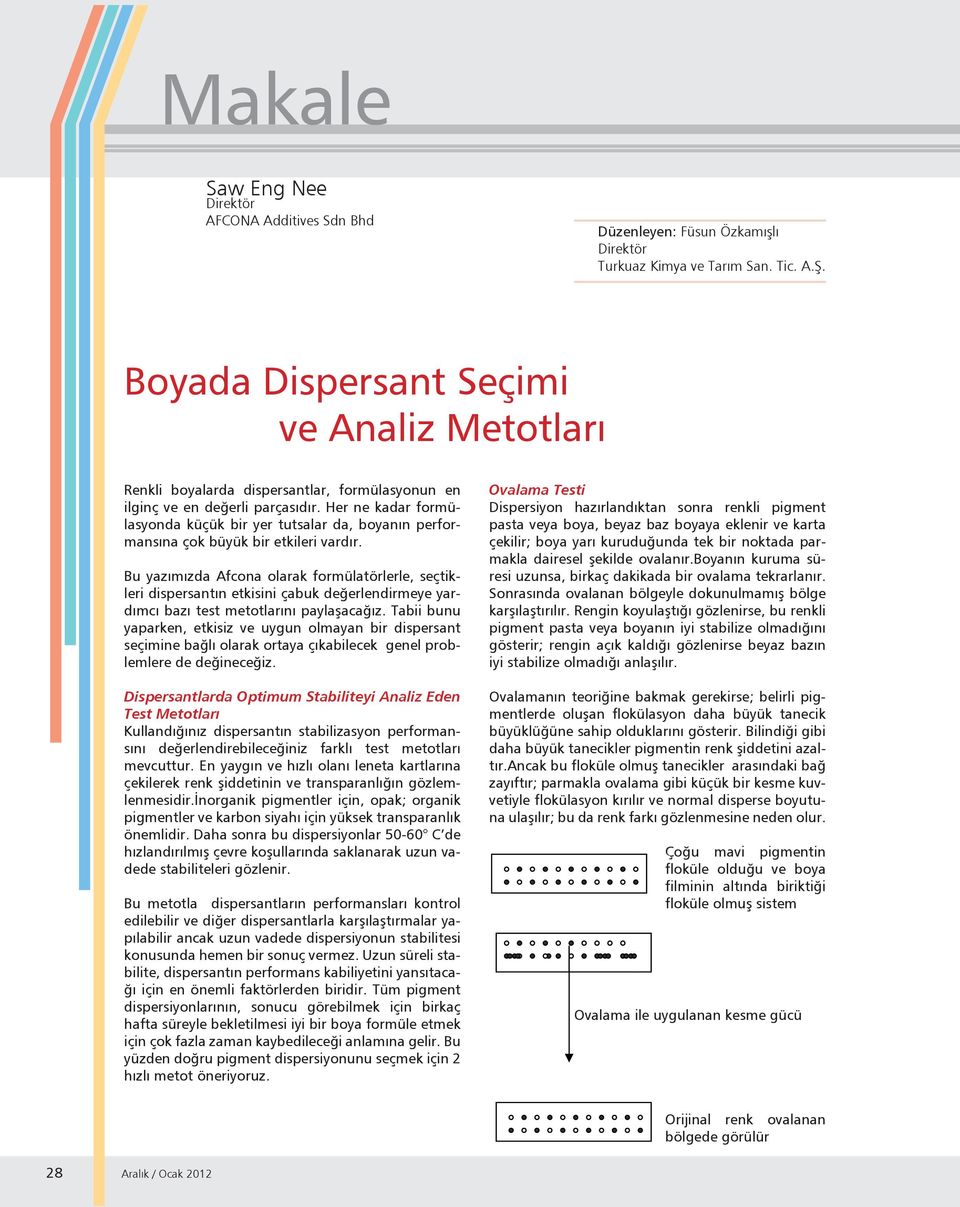 Her ne kadar formülasyonda küçük bir yer tutsalar da, boyanın performansına çok büyük bir etkileri vardır.