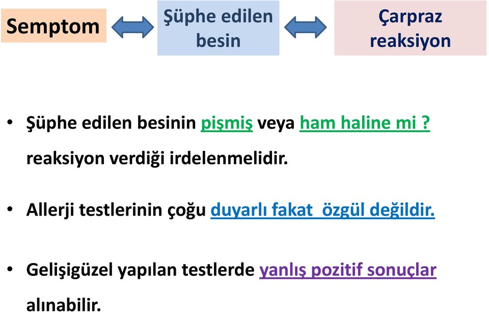 reaksiyon verdiği irdelenmelidir.