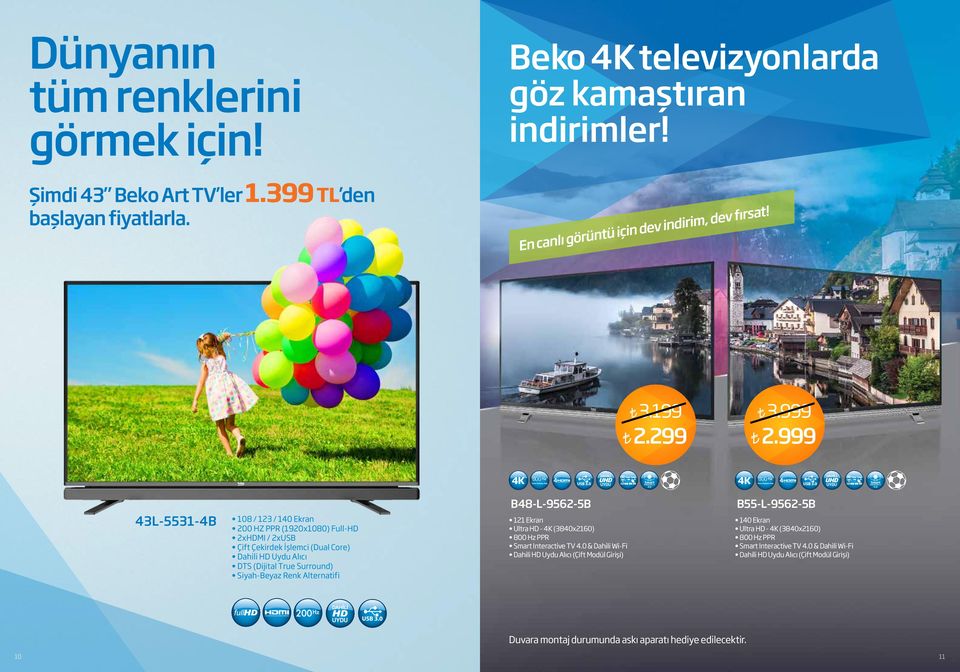 0 L-551-B 108 / 1 / 10 Ekran HZ PPR (190x1080) Full-HD x / xusb Çift Çekirdek İşlemci (Dual Core) HD Uydu Alıcı DTS (Dijital True Surround) Siyah-Beyaz Renk