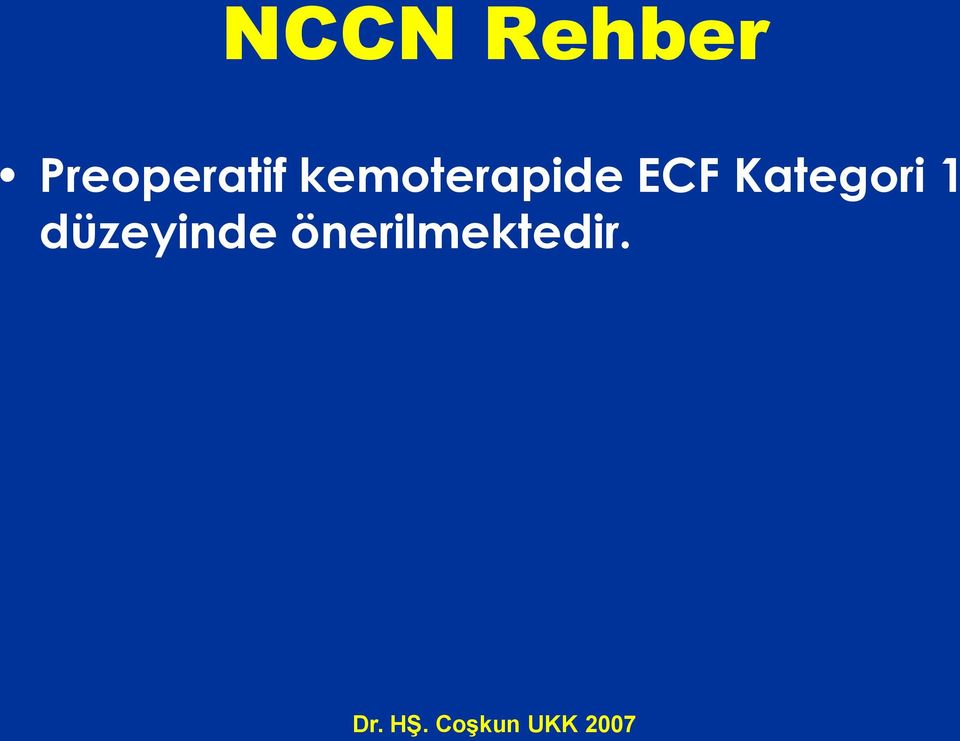 kemoterapide ECF