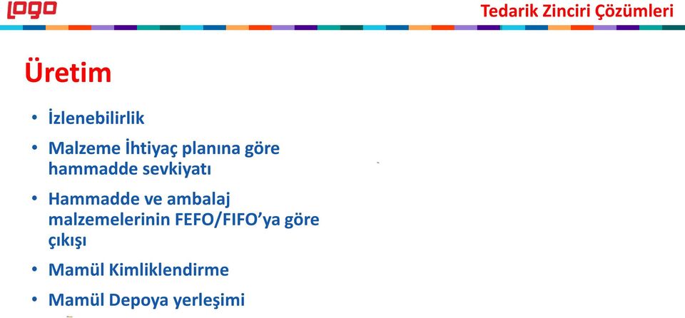 ambalaj malzemelerinin FEFO/FIFO ya göre