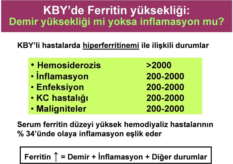 2000 Enfeksiyon 200-2000 2000 KC hastalığı 200-2000 2000 Maligniteler 200-2000 2000 Serum