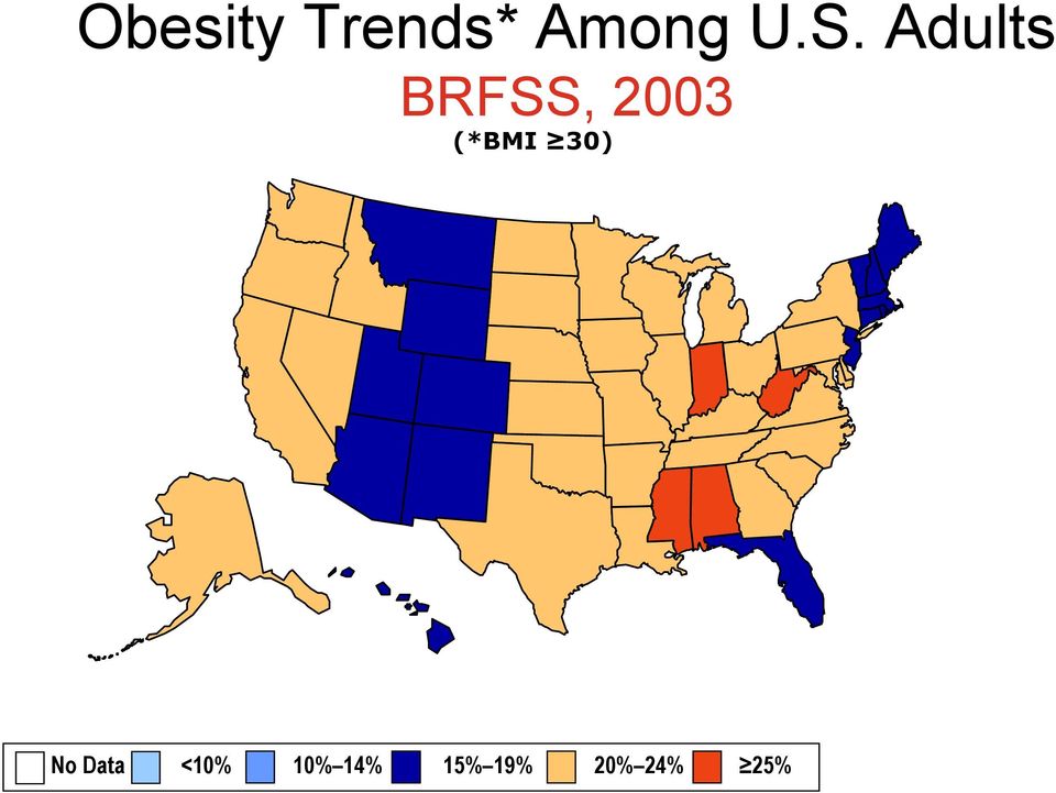 (*BMI 30) No Data <10%