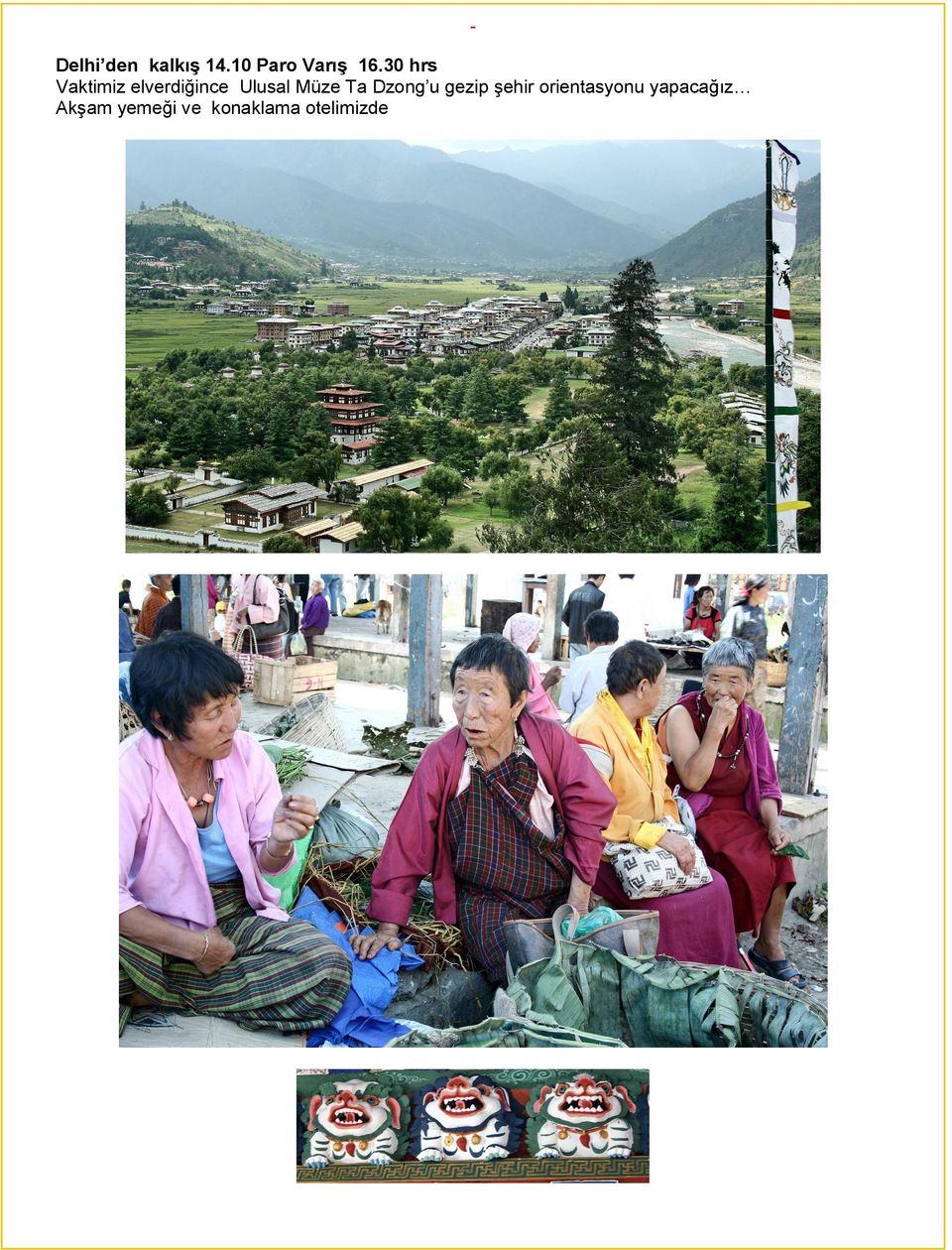 Ta Dzong u gezip şehir orientasyonu