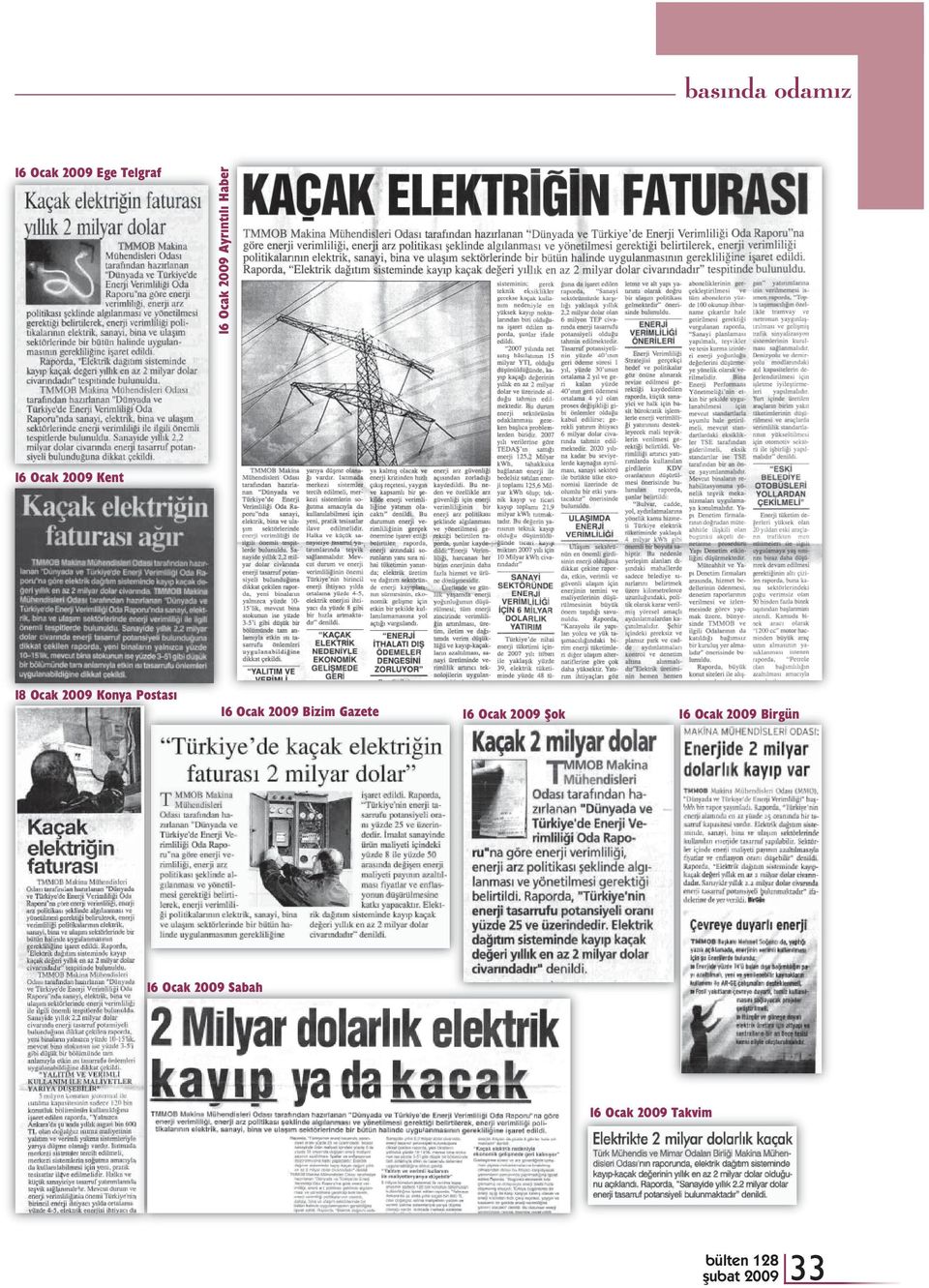 16 Ocak 2009 Bizim Gazete 16 Ocak 2009 Şok 16 Ocak