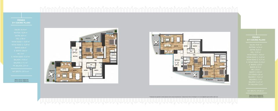 84 m² 21,47 m 2 WC: 3 m² BALKON 1: 9,93 m 2 E.Yatak Odası: 21.47 m² BALKON 2: 11,1 m Balkon 1: 9.93 m² 2 Balkon FR. BALKON: 2: 11.1 2,91 m² m 2 Fr. Balkon: 2.91 m² Kat Brütü: KAT 229.