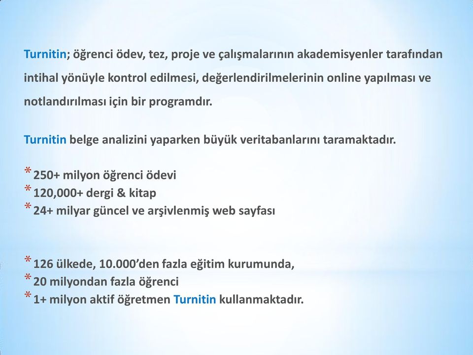 Turnitin belge analizini yaparken büyük veritabanlarını taramaktadır.