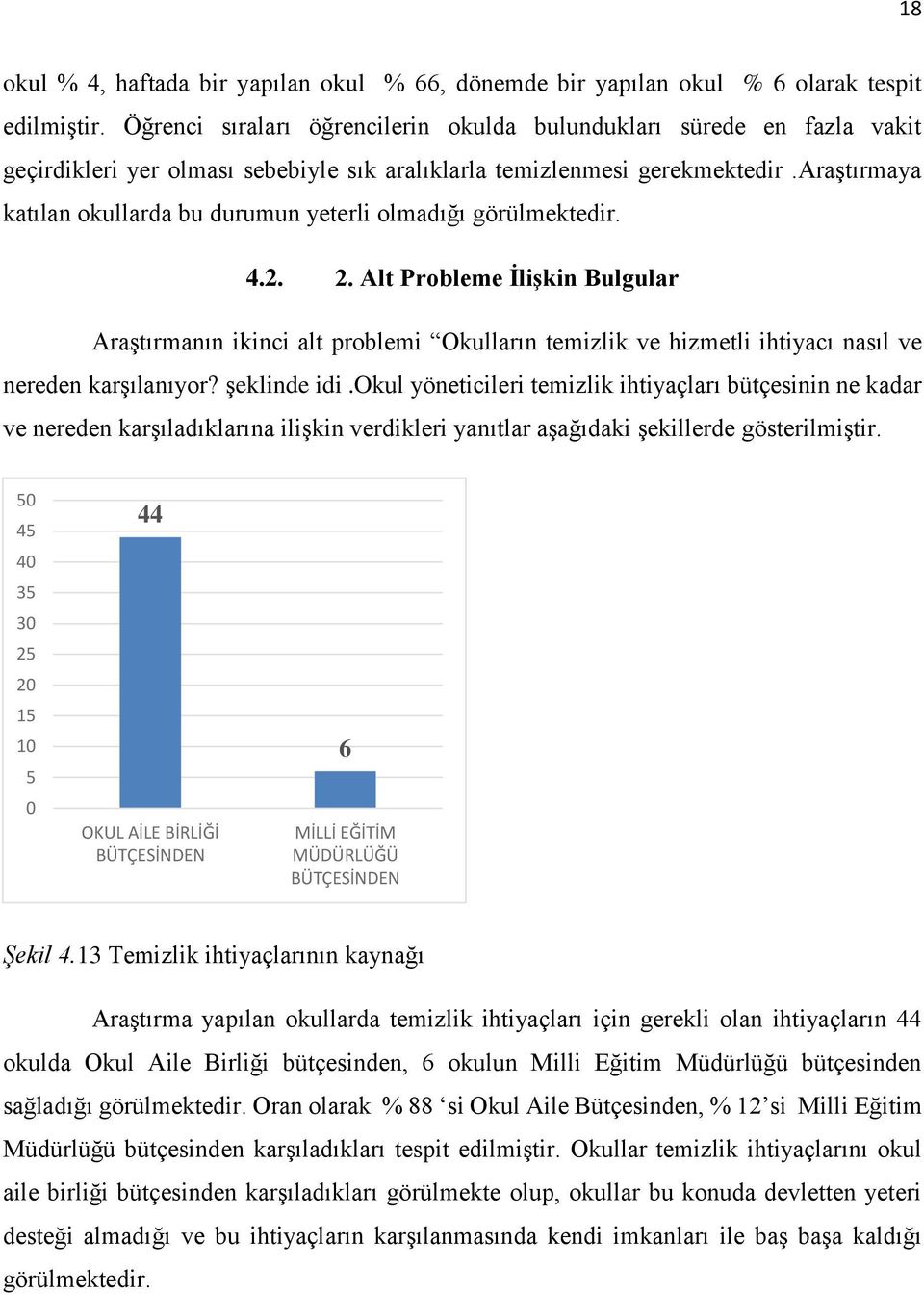 araştırmaya katılan okullarda bu durumun yeterli olmadığı görülmektedir. 4.2. 2.