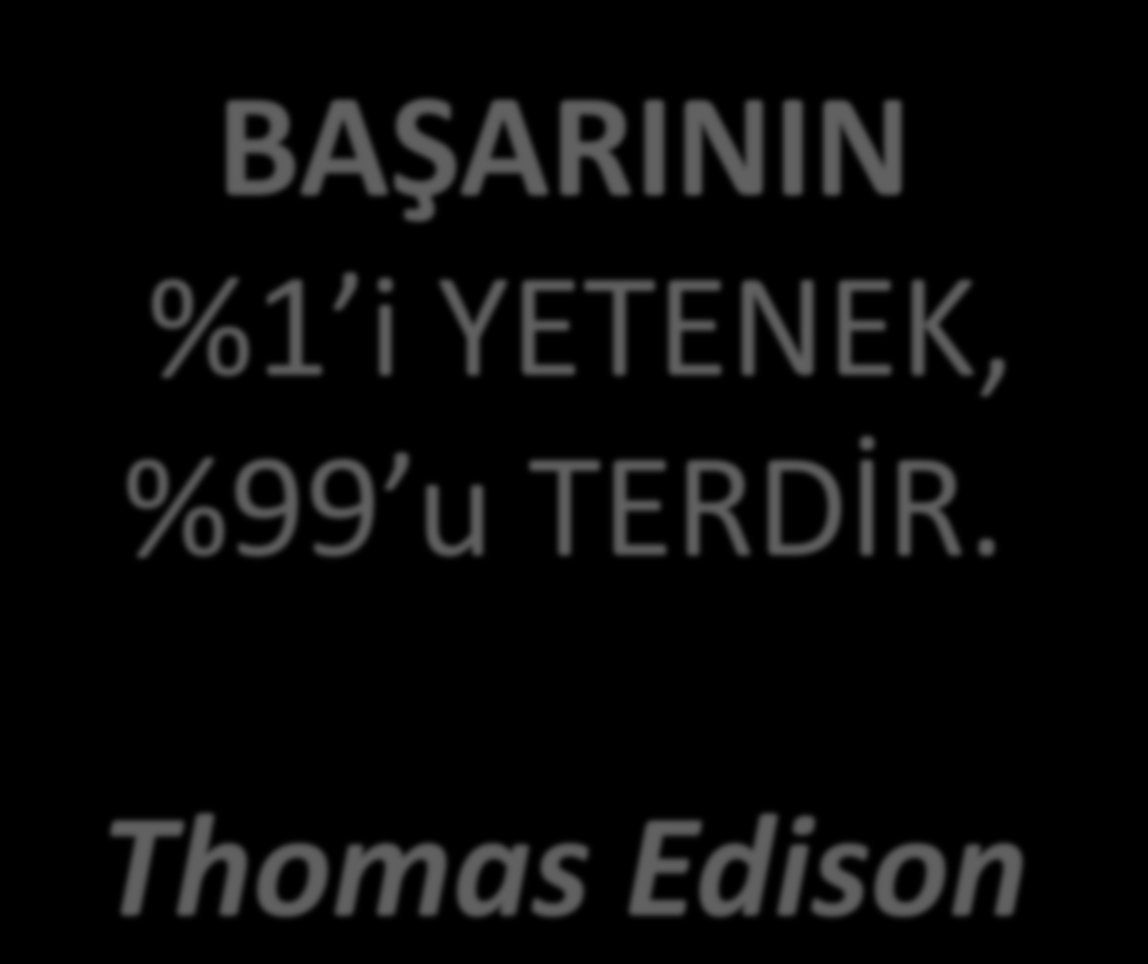 BAŞARININ %1