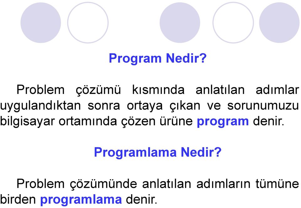 sonra ortaya çıkan ve sorunumuzu bilgisayar ortamında çözen