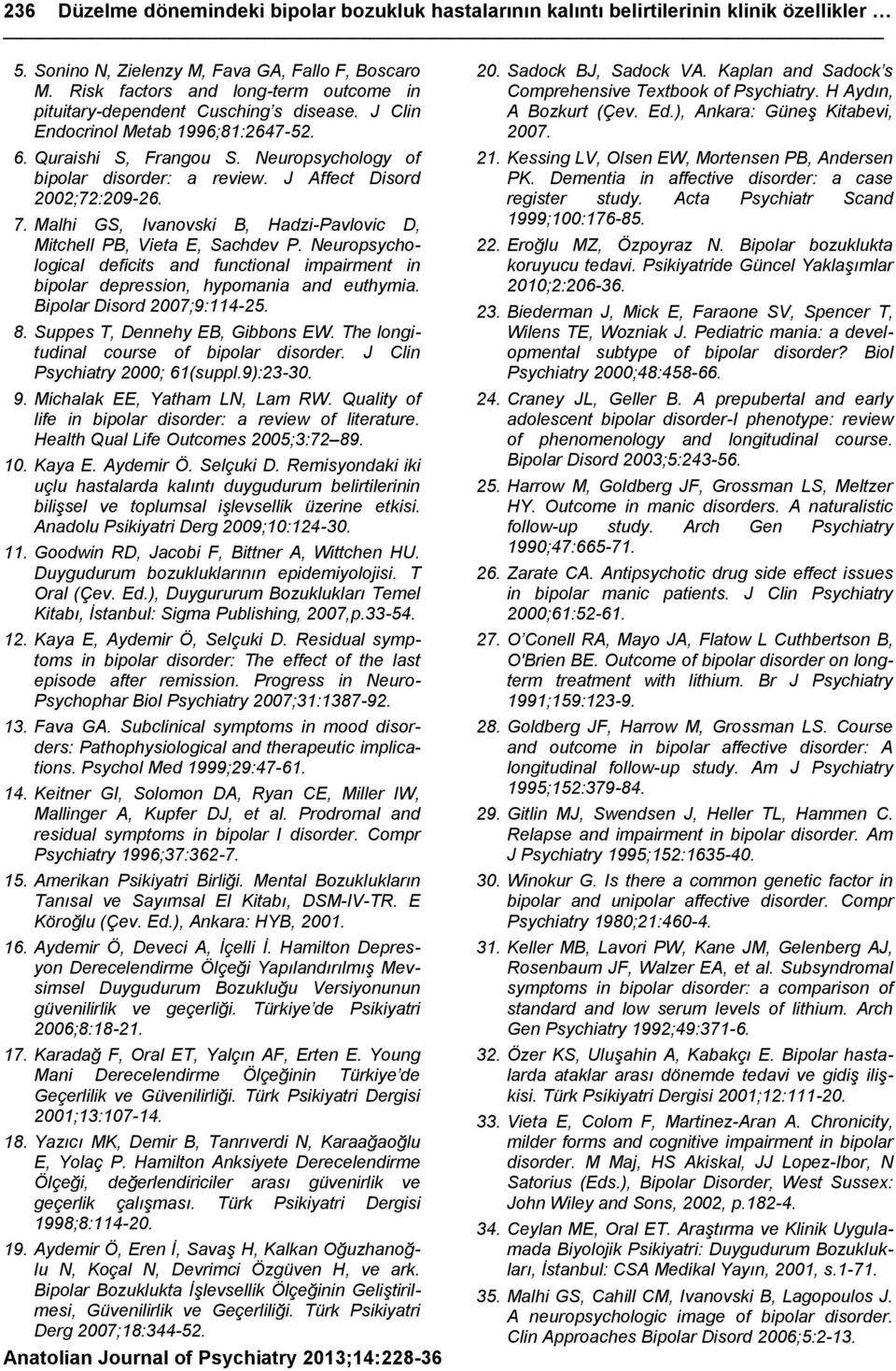J Affect Disord 2002;72:209-26. 7. Malhi GS, Ivanovski B, Hadzi-Pavlovic D, Mitchell PB, Vieta E, Sachdev P.