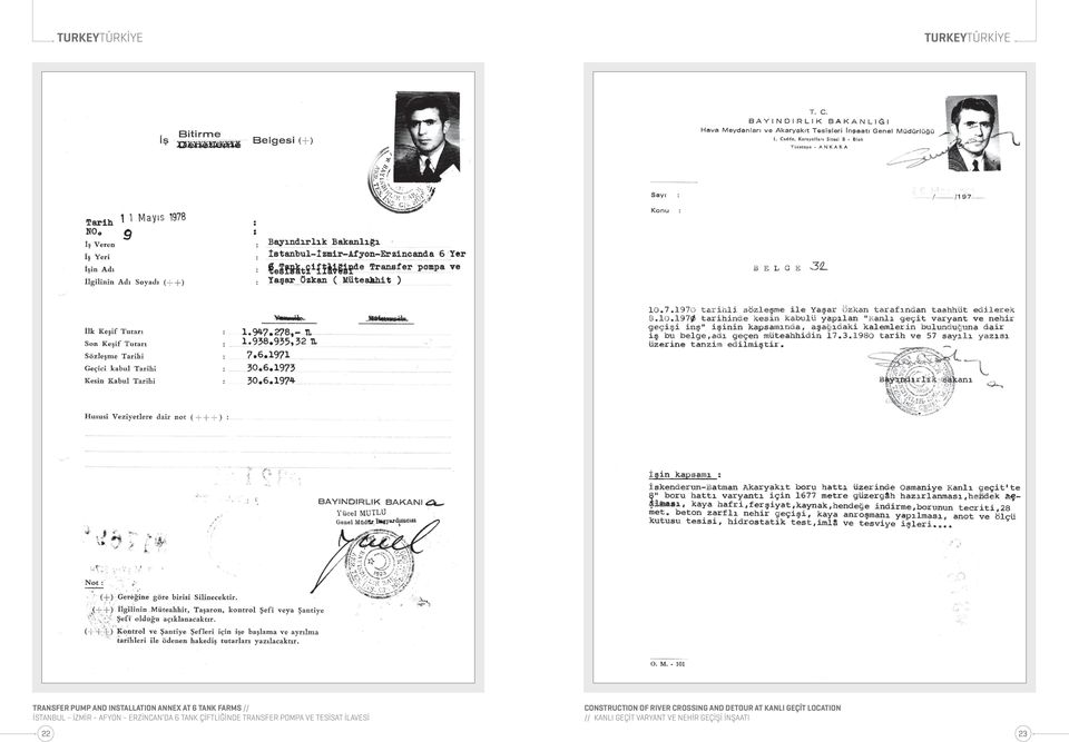 TESİSAT İLAVESİ CONSTRUCTION OF RIVER CROSSING AND DETOUR AT KANLI