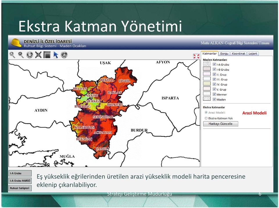 üretilen arazi yükseklik modeli