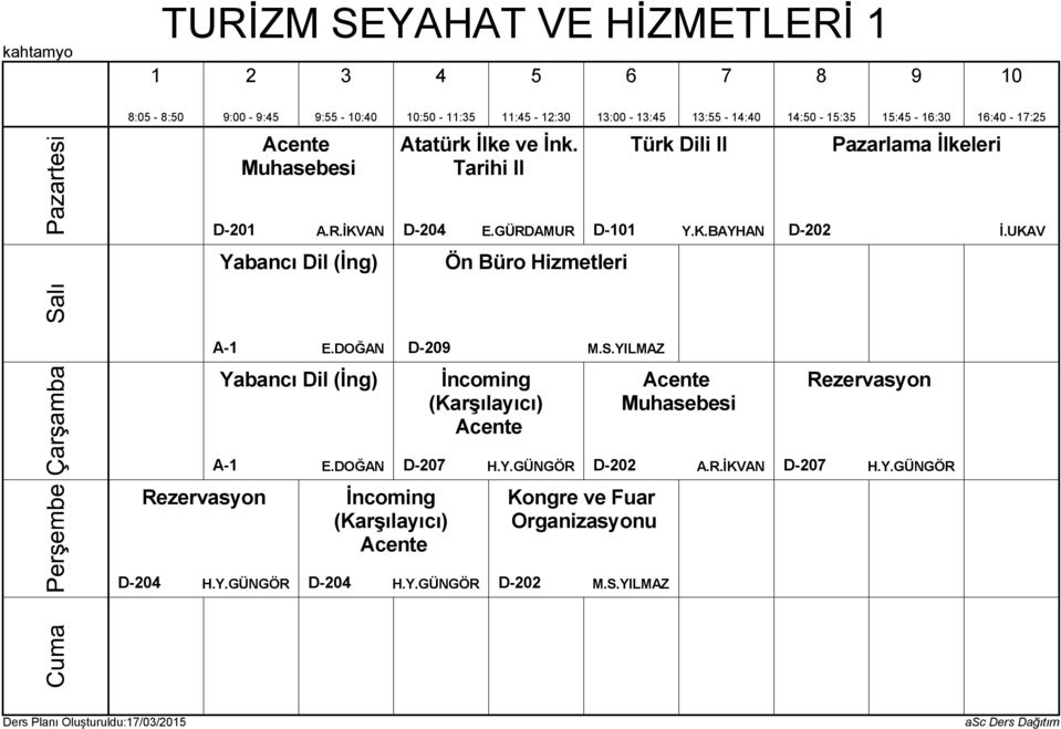 UKAV Ön Büro Hizmetleri A-1 E.DOĞAN D-20 M.S.