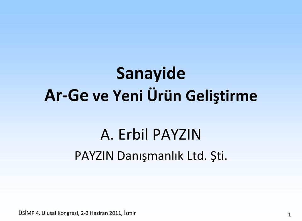 Erbil PAYZIN PAYZIN Danışmanlık