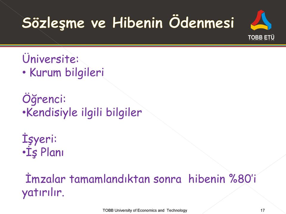 İmzalar tamamlandıktan sonra hibenin %80 i