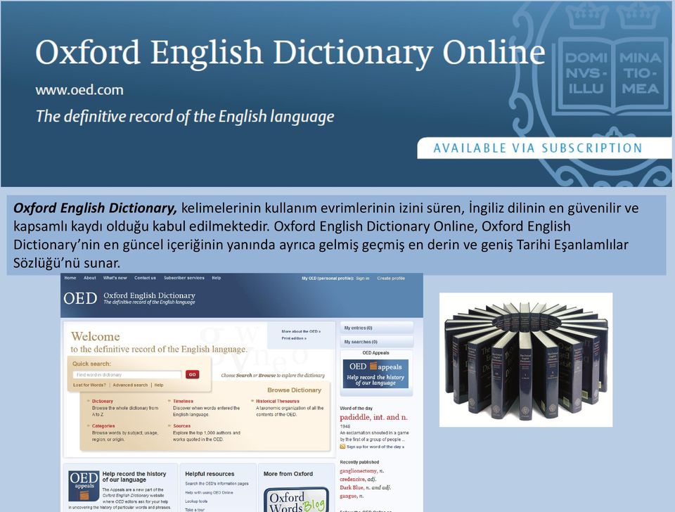 Oxford English Dictionary Online, Oxford English Dictionary nin en güncel