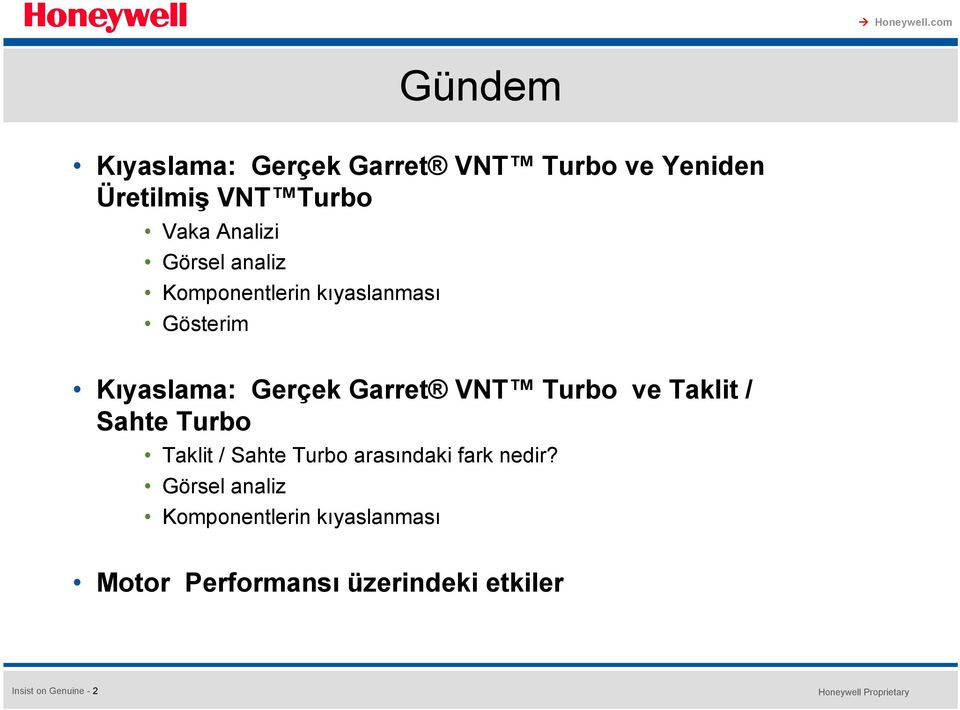 VNT Turbo ve Taklit / Sahte Turbo Taklit / Sahte Turbo arasındaki fark nedir?