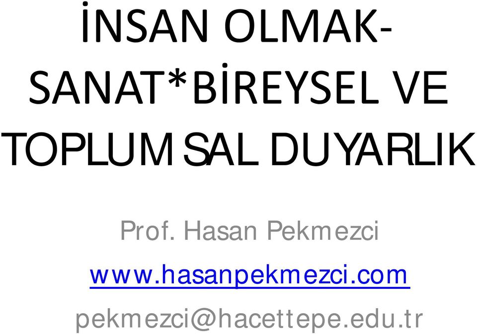 Hasan Pekmezci www.