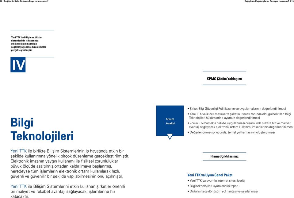 belirtilen Bilgi Teknolojileri hükümlerine uyumun değerlendirilmesi Zorunlu olmamakla birlikte, uygulanması durumunda şirkete hız ve maliyet avantajı sağlayacak elektronik ortam kullanımı