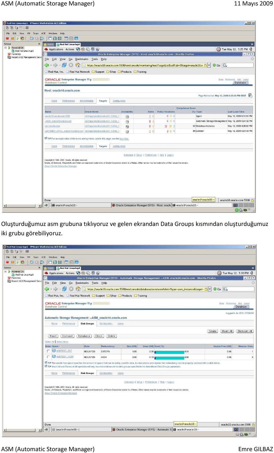 ekrandan Data Groups kısmından