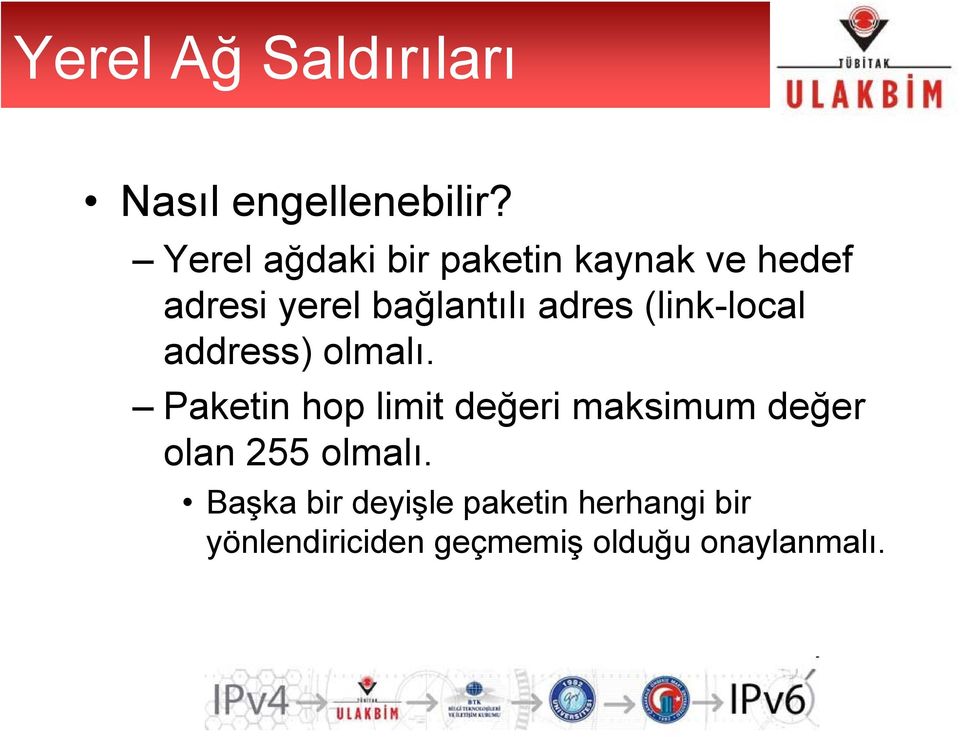 (link-local address) olmalı.