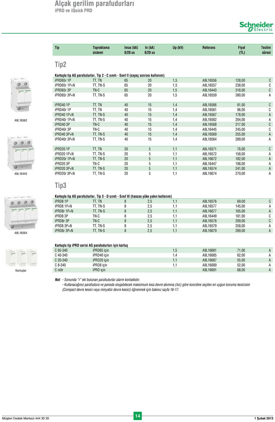 65 20 1,5 A9L16559 390,00 A A9L16562 A9L16445 iprd40 1P TT, TN 40 15 1,4 A9L16566 81,00 C iprd40r 1P TT, TN 40 15 1,4 A9L16561 96,00 C iprd40 1P+N TT, TN-S 40 15 1,4 A9L16567 178,00 A iprd40r 1P+N