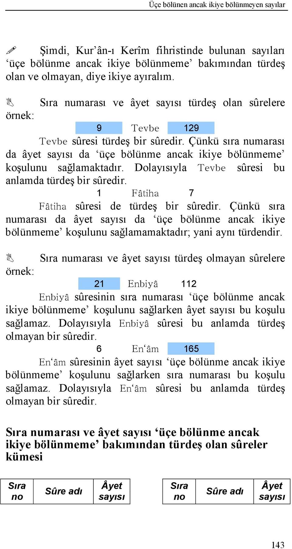 Dolayısıyla Tevbe sûresi bu anlamda türdeş bir sûredir. 1 Fâtiha 7 Fâtiha sûresi de türdeş bir sûredir.