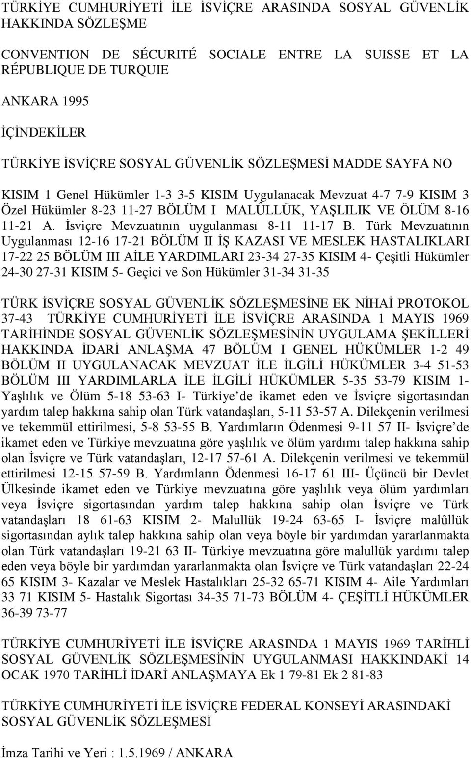 İsviçre Mevzuatının uygulanması 8-11 11-17 B.