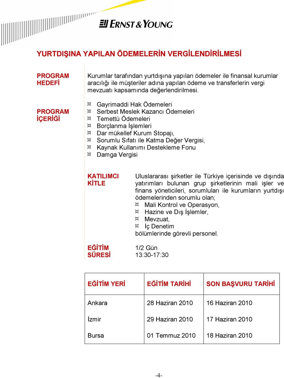 Gayrimaddi Hak Ödemeleri Serbest Meslek Kazancı Ödemeleri Temettü Ödemeleri Borçlanma İşlemleri Dar mükellef Kurum Stopajı, Sorumlu Sıfatı ile Katma Değer Vergisi, Kaynak Kullanımı Destekleme Fonu