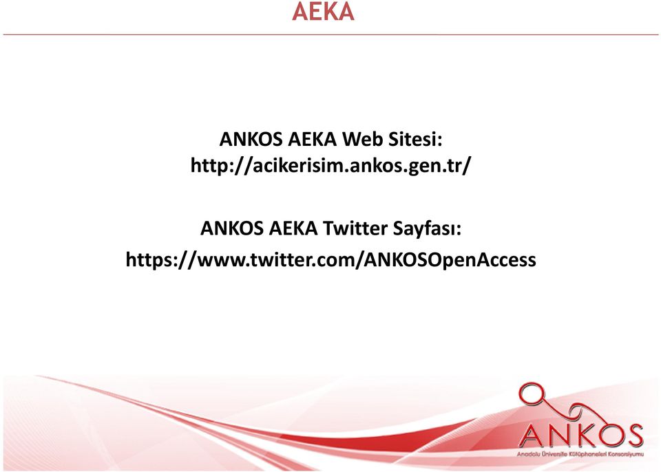 tr/ ANKOS AEKA Twitter Sayfası: