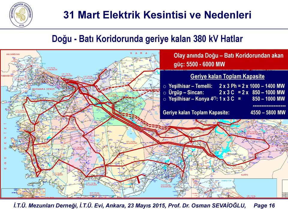 Sincan: 2 x 3 C = 2 x 850 1000 MW (*) o Yeşilhisar Konya 4 : 1 x 3 C = 850 1000 MW -------------------