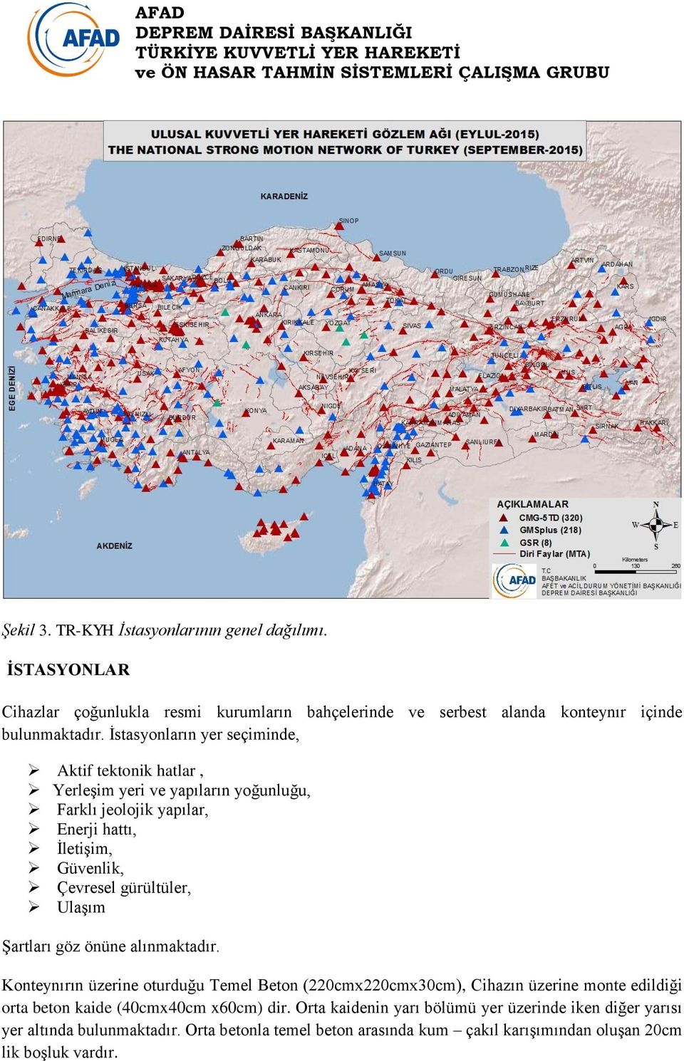 gürültüler, Ulaşım Şartları göz önüne alınmaktadır.